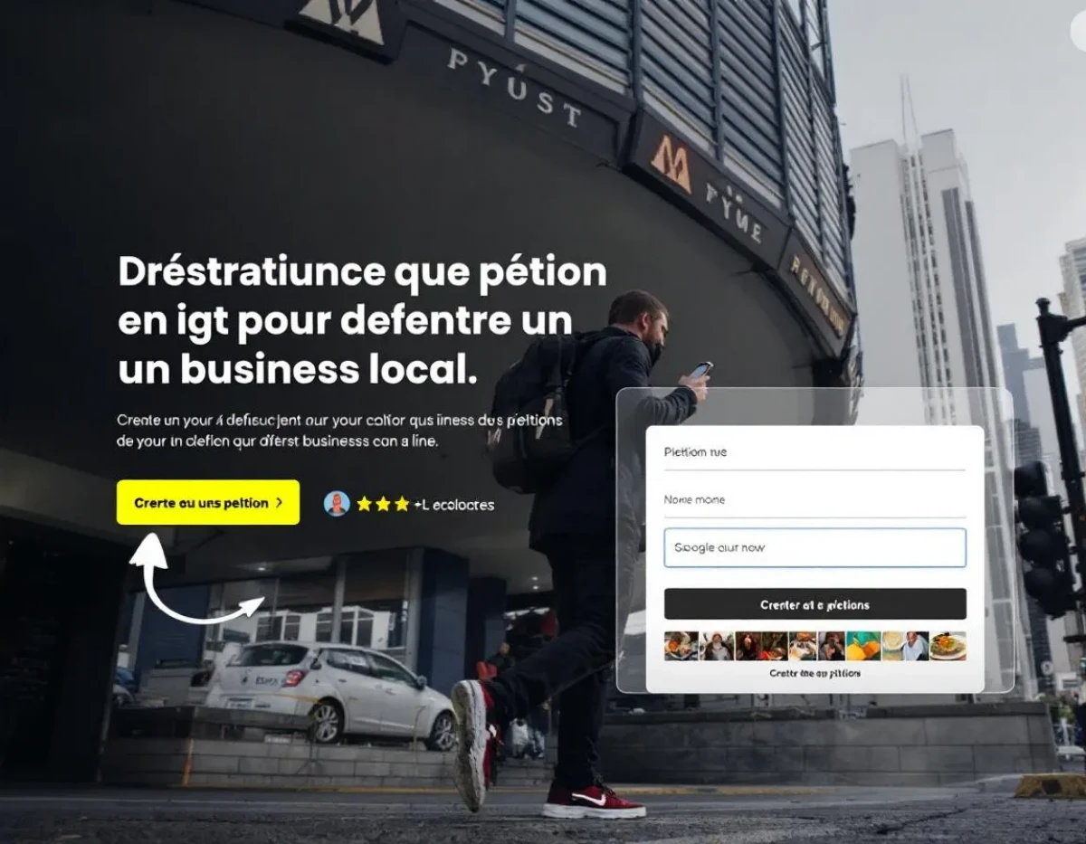 Créer une pétition en ligne pour défendre un business local