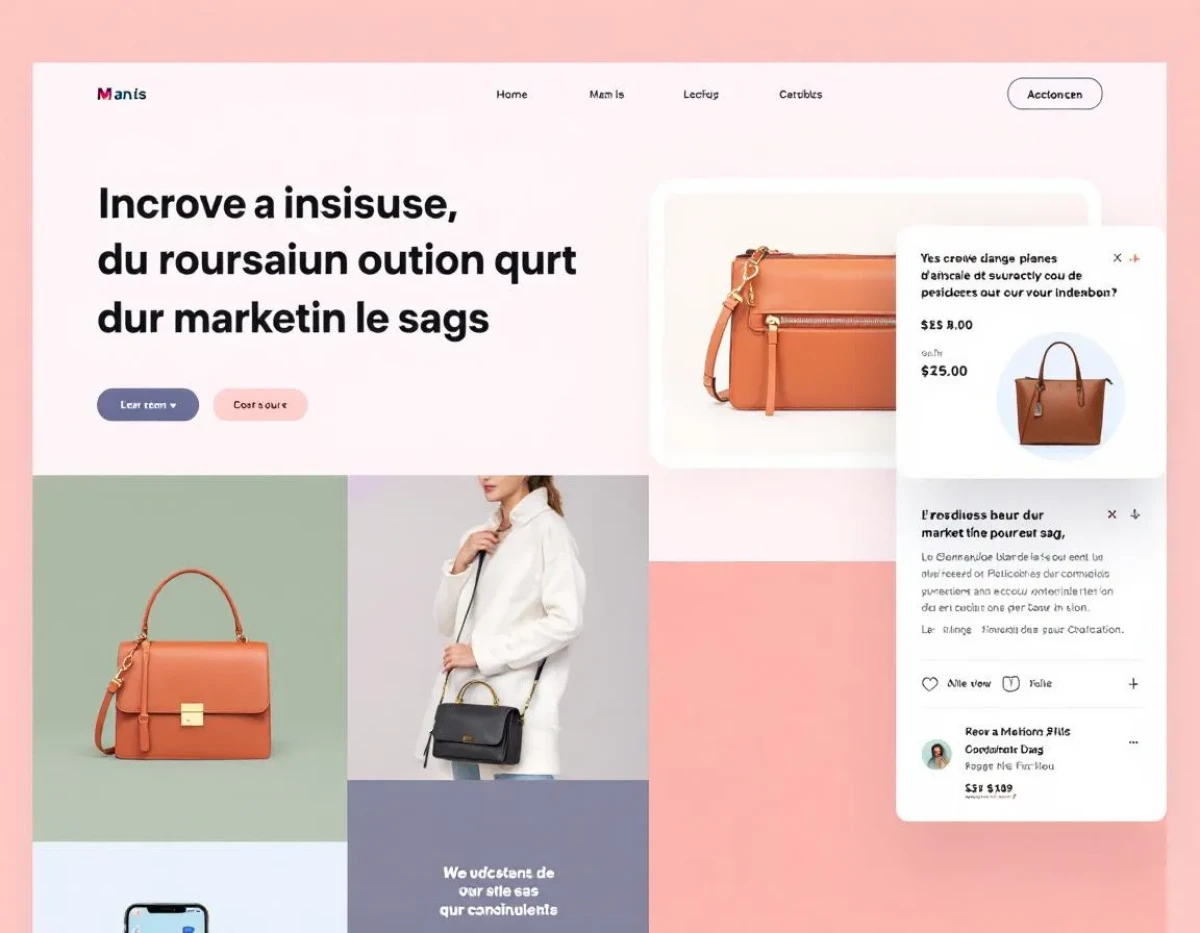 Stratégie de marketing digital pour une marque de sac bandoulière en cuir